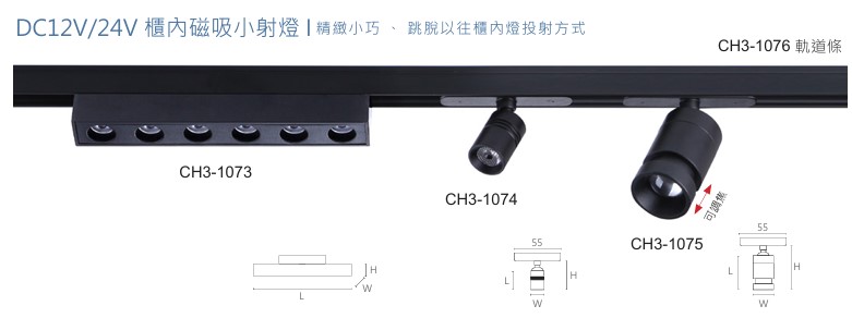 櫃內迷你型磁吸小射燈